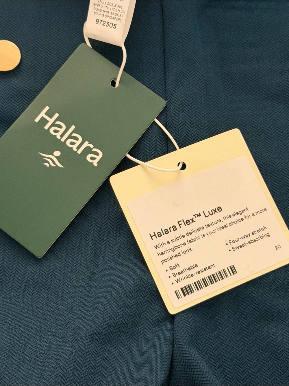 Halara Flex Luxe NWT Size Medium Dark Sea High Waisted Tummy Control Pants - Picture 6 of 7